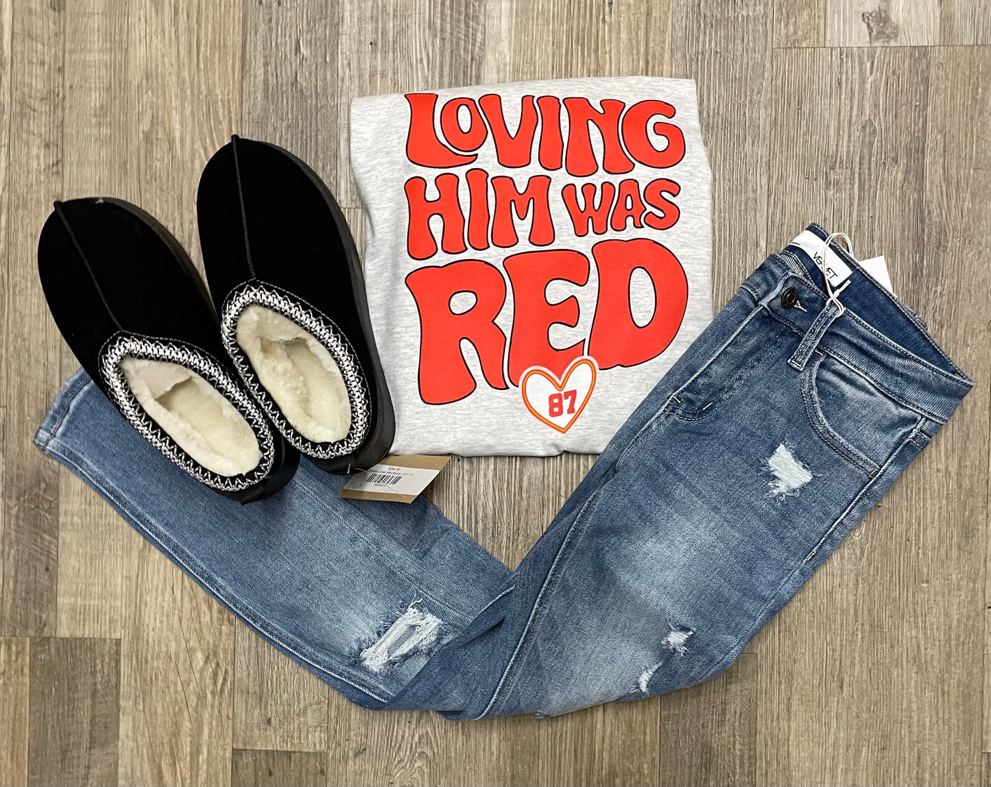 Loving Him Was Red Graphic Tee - Youth