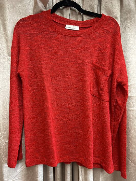Hacci Long Sleeve Top - Ruby