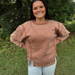 The Best Feeling Acid Wash Sweatshirt - Rust