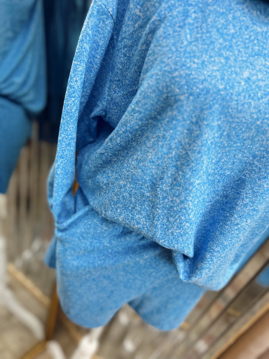 DOORBUSTER Melange Long Sleeve Set - Ocean Blue
