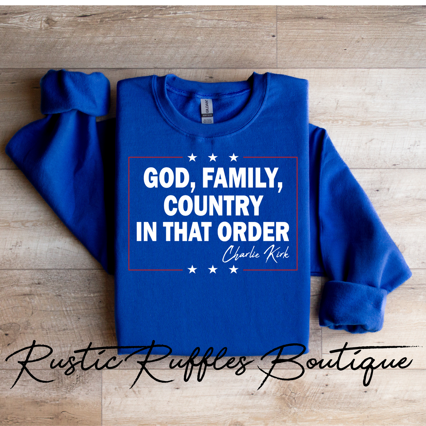 God, Family, Country In That Order Graphic Tee