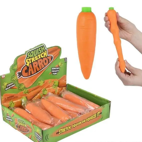 Fidget Stretch and Squeeze Carrot 5.5"