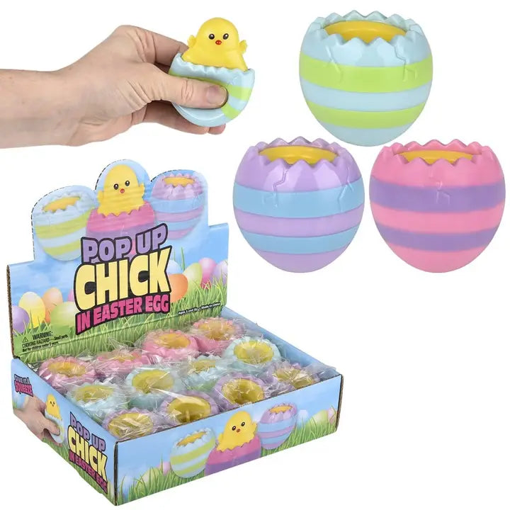 Fidget Squeezy Pop Up Hatching Chick 3"