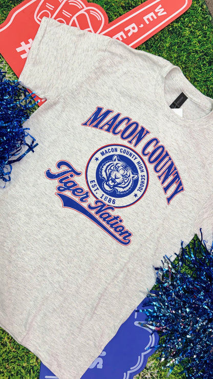 Macon County Tiger Nation Graphic Tee