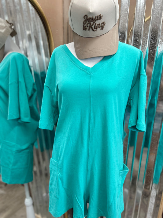 DOORBUSTER Reversible Romper - Mint
