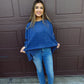 Front Porch Mornings Sweater - Navy