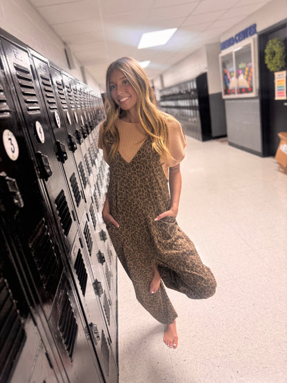 Cool Girl Cheetah Jumpsuit