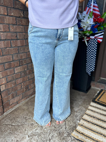 Jaylin JUDY BLUE High Rise Retro Wide Fit Jeans