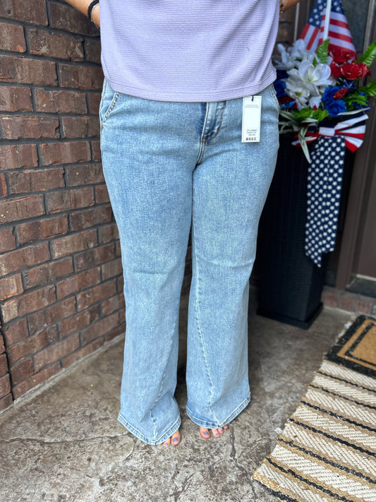 Jaylin JUDY BLUE High Rise Retro Wide Fit Jeans
