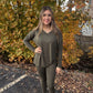 Simply Yours 2 Piece Legging Set - Dk Olive
