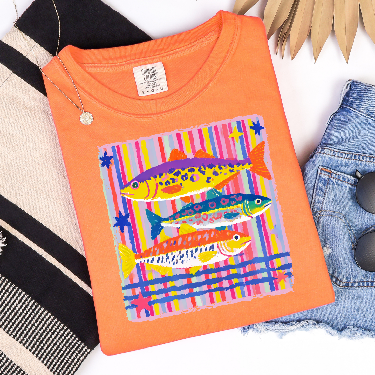 Rainbow Fish Graphic Tee