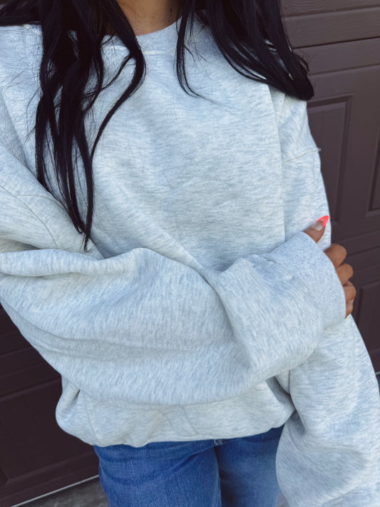 Cozy On Up Sweatshirt - Grey