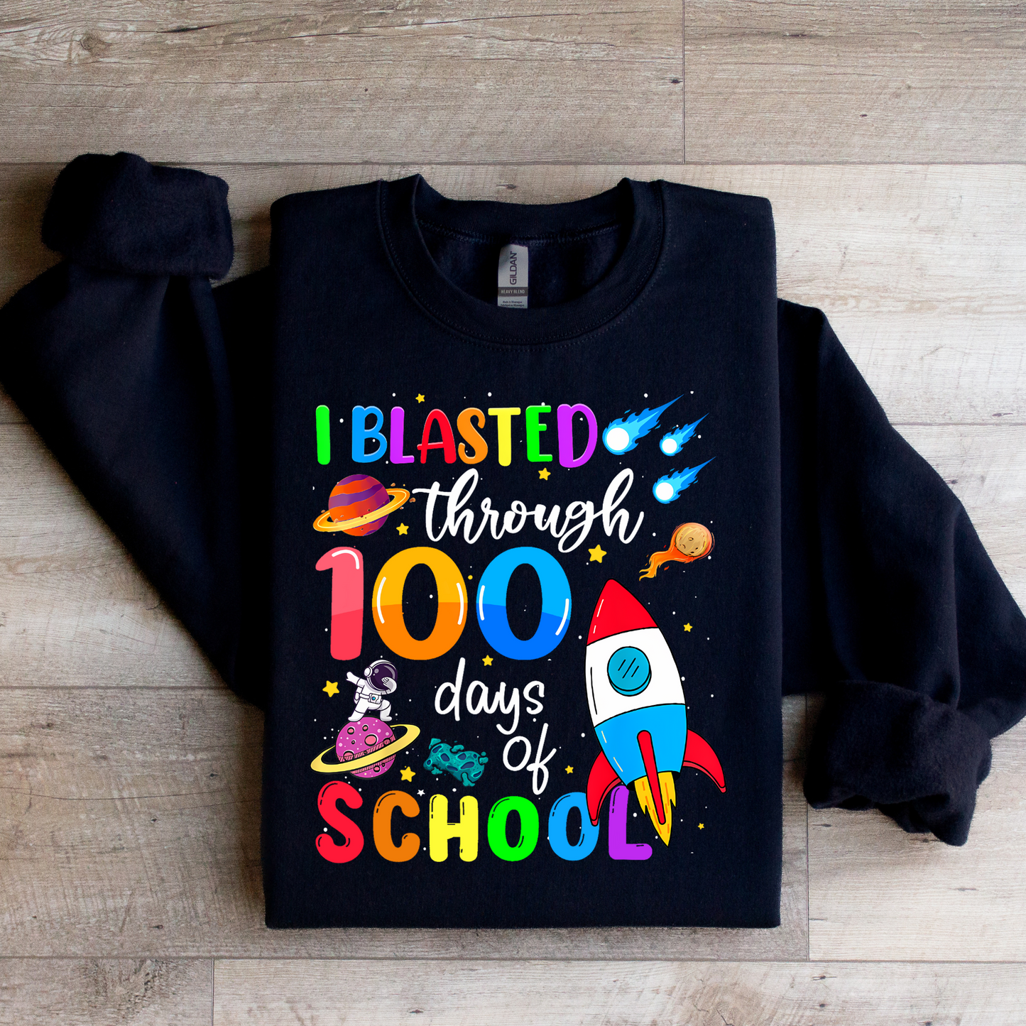 100 Days of School Graphic Tee - 10