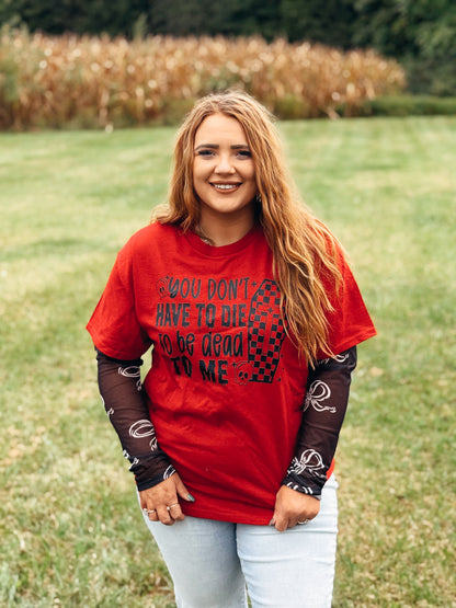 Take It From Me Mesh Long Sleeve Top