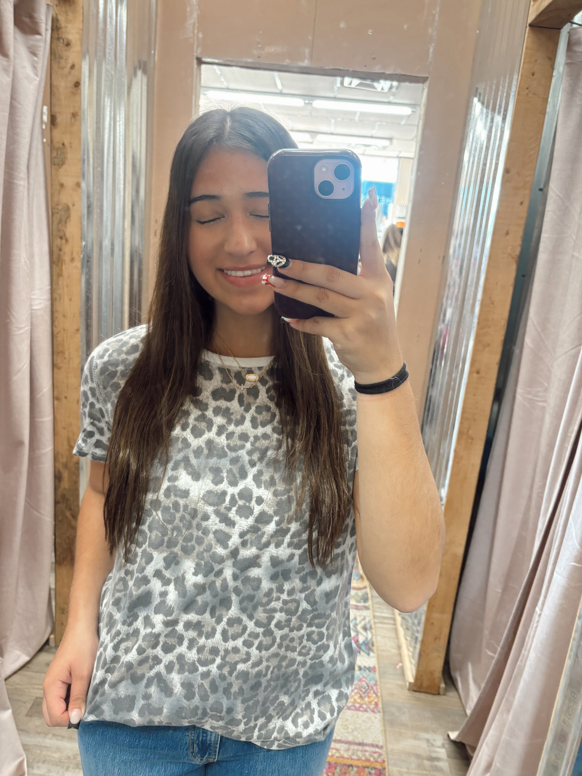 DB - Crewneck Short Sleeve Top Cheetah