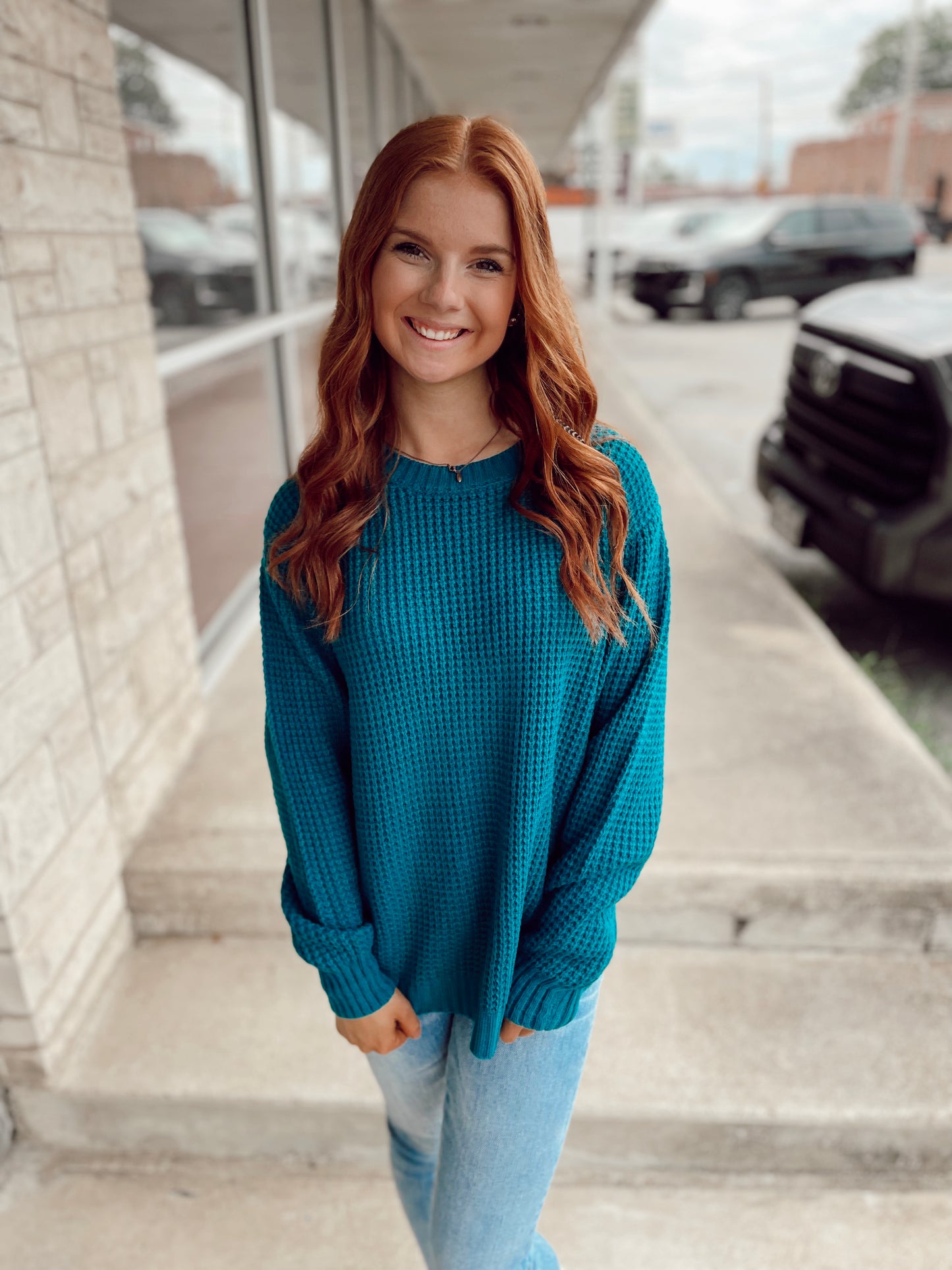 Do Your Best Waffle Knit Sweater - 7 Colors