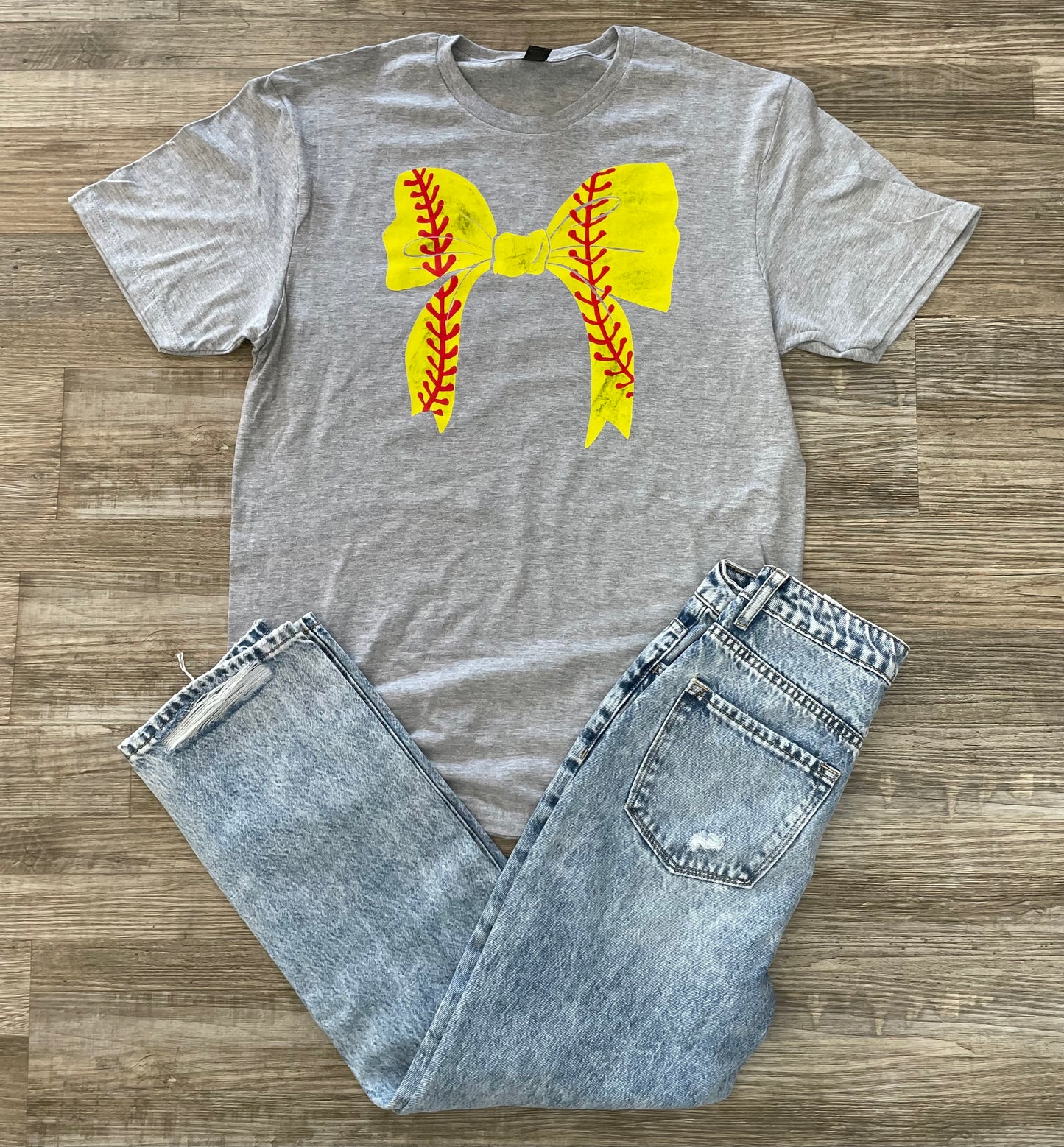 Softball Bows Graphic Tee - Youth