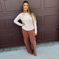 Can't Go Wrong Sweatpants - Chestnut