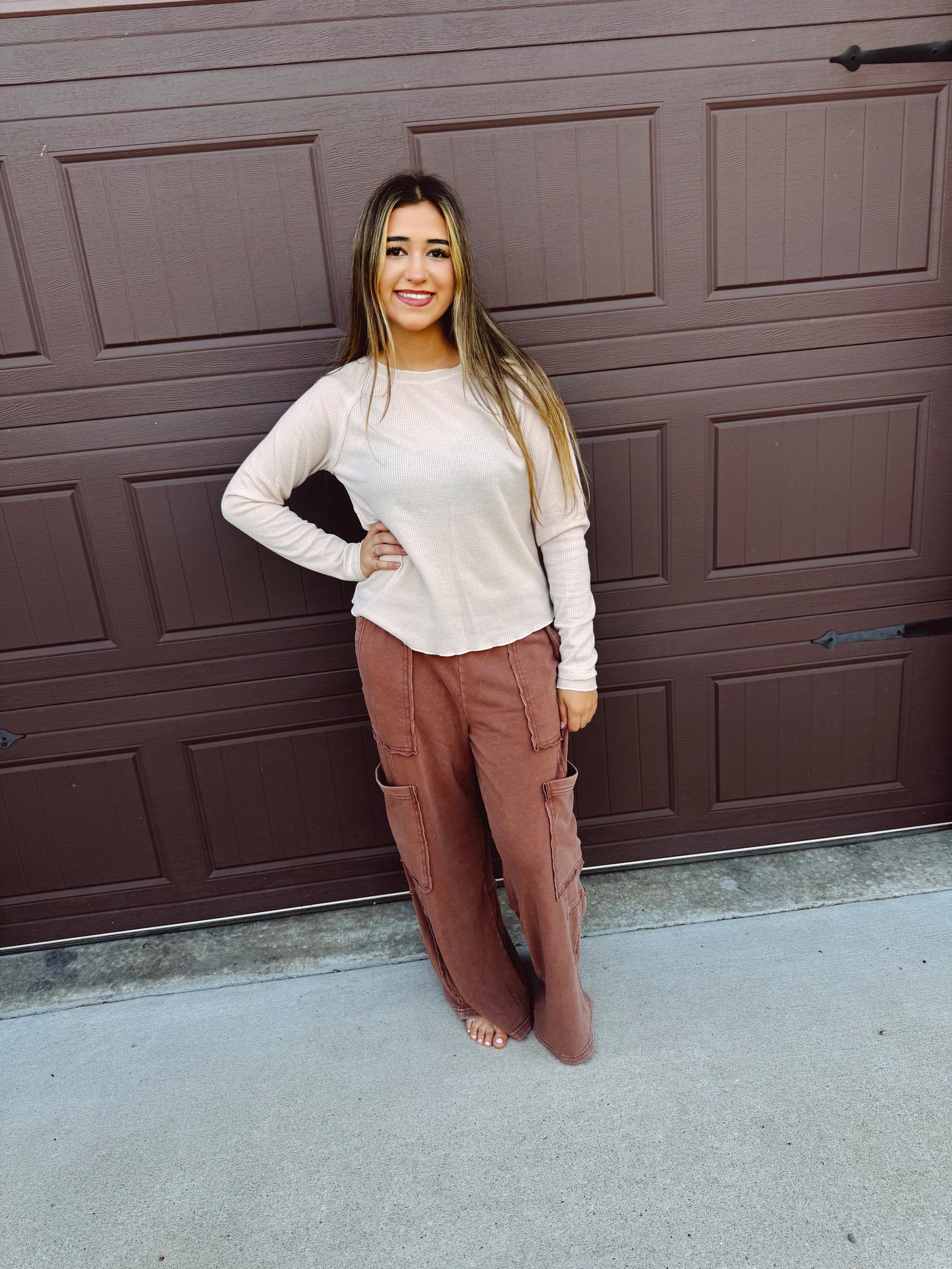 Can't Go Wrong Sweatpants - Chestnut