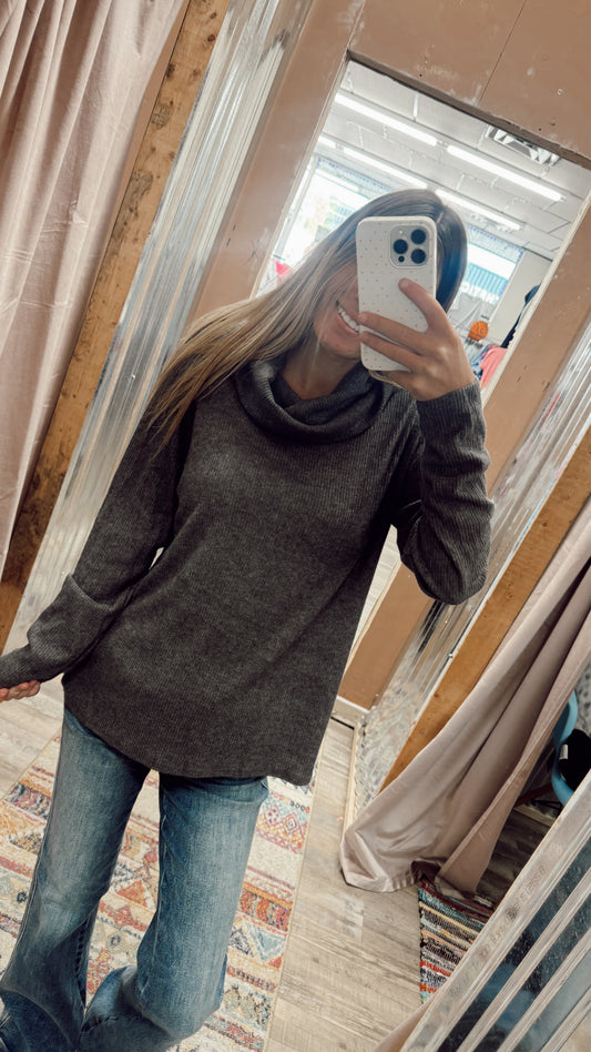 Golden Hour Cowl Neck Top