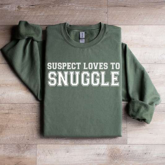 Suspect Loves To Snuggle Graphic Tee