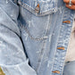 Perfect For You Bow Blue Jean Jacket