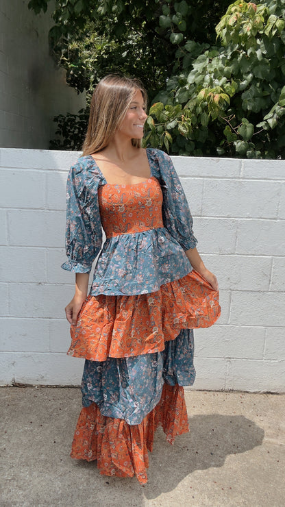 Stay Awhile Floral Maxi Dress