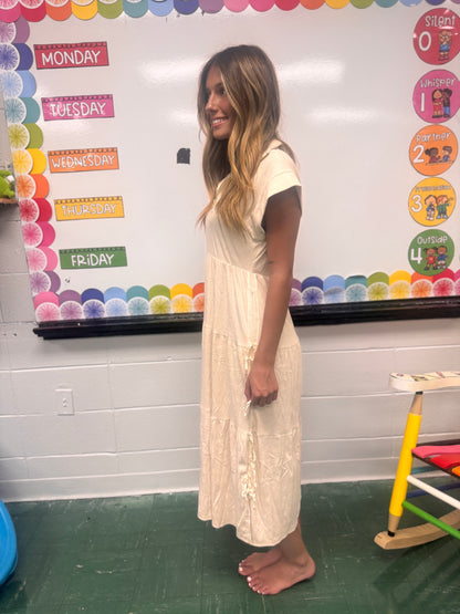 Calm In The Storm Knit Dress - Oatmeal