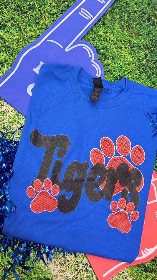 Tigers Yarn Paws Graphic Tee