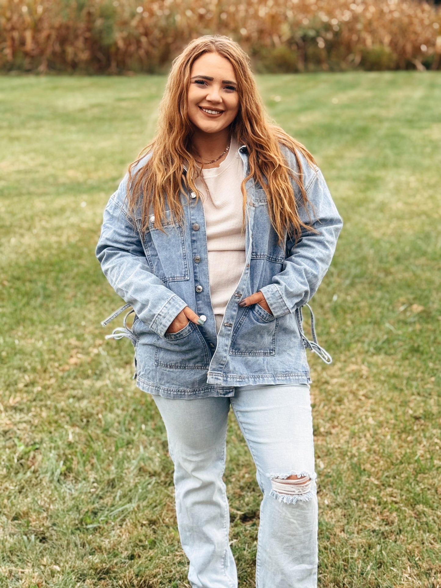 Want It More Blue Jean Jacket