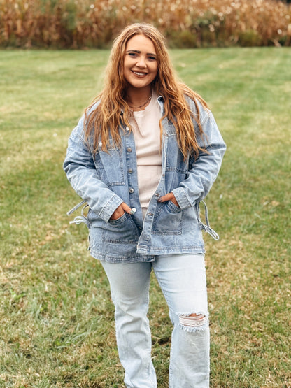 Want It More Blue Jean Jacket