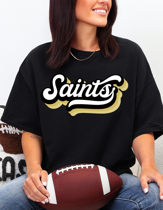 Saints Cursive Graphic Tee