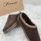 Never Better Slip On Booties - Brown
