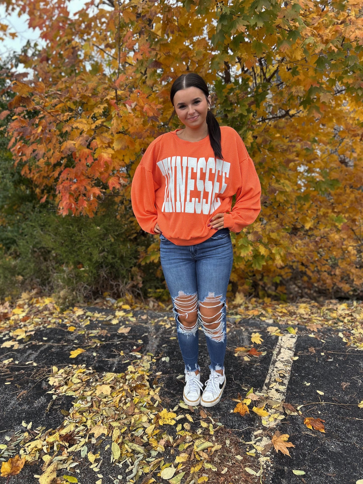 Tennessee Orange Corded Pullover