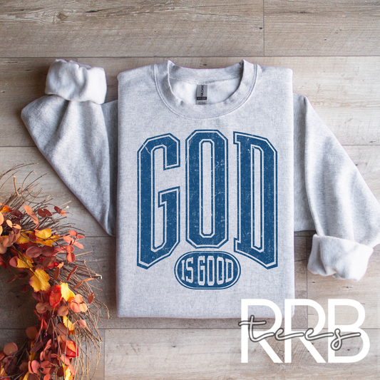 God is Good University Style Graphic Tee