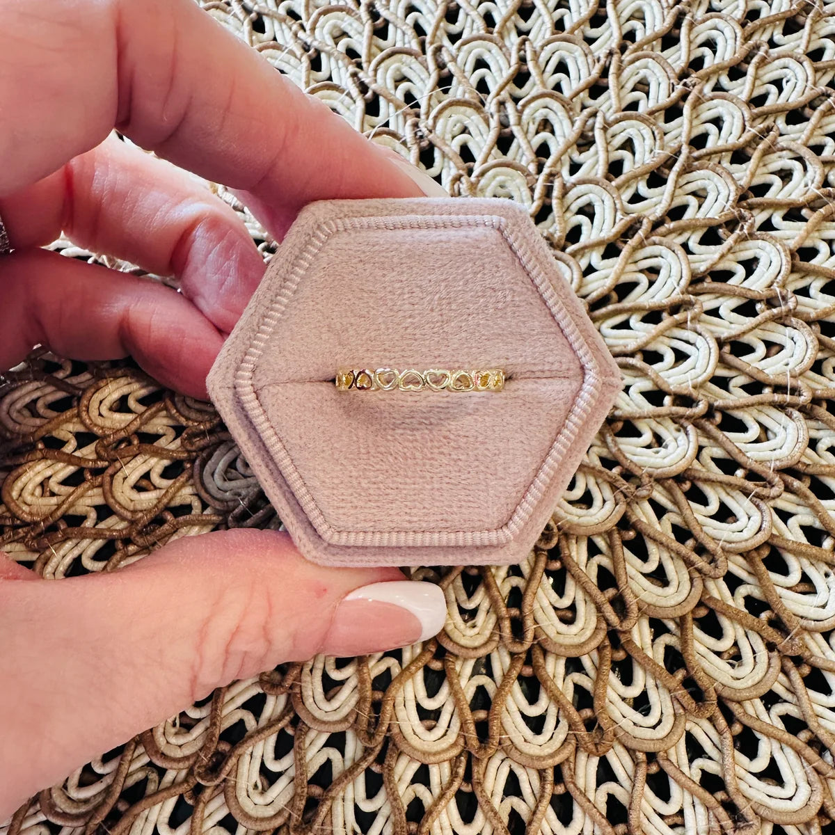 Heart Stacker Ring- Gold