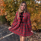 Santa's Favorite Plaid Dress