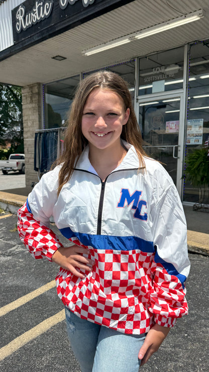 MC Tigers School Spirit Windbreaker- Checkered