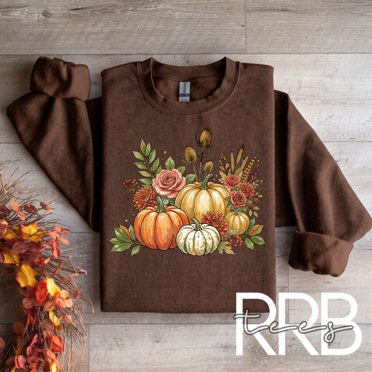 Autumn Pumpkin Collage Graphic Tee