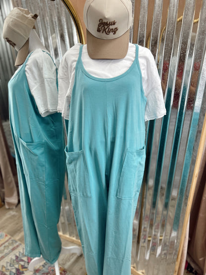 DOORBUSTER Jumpsuit - Dusty Teal