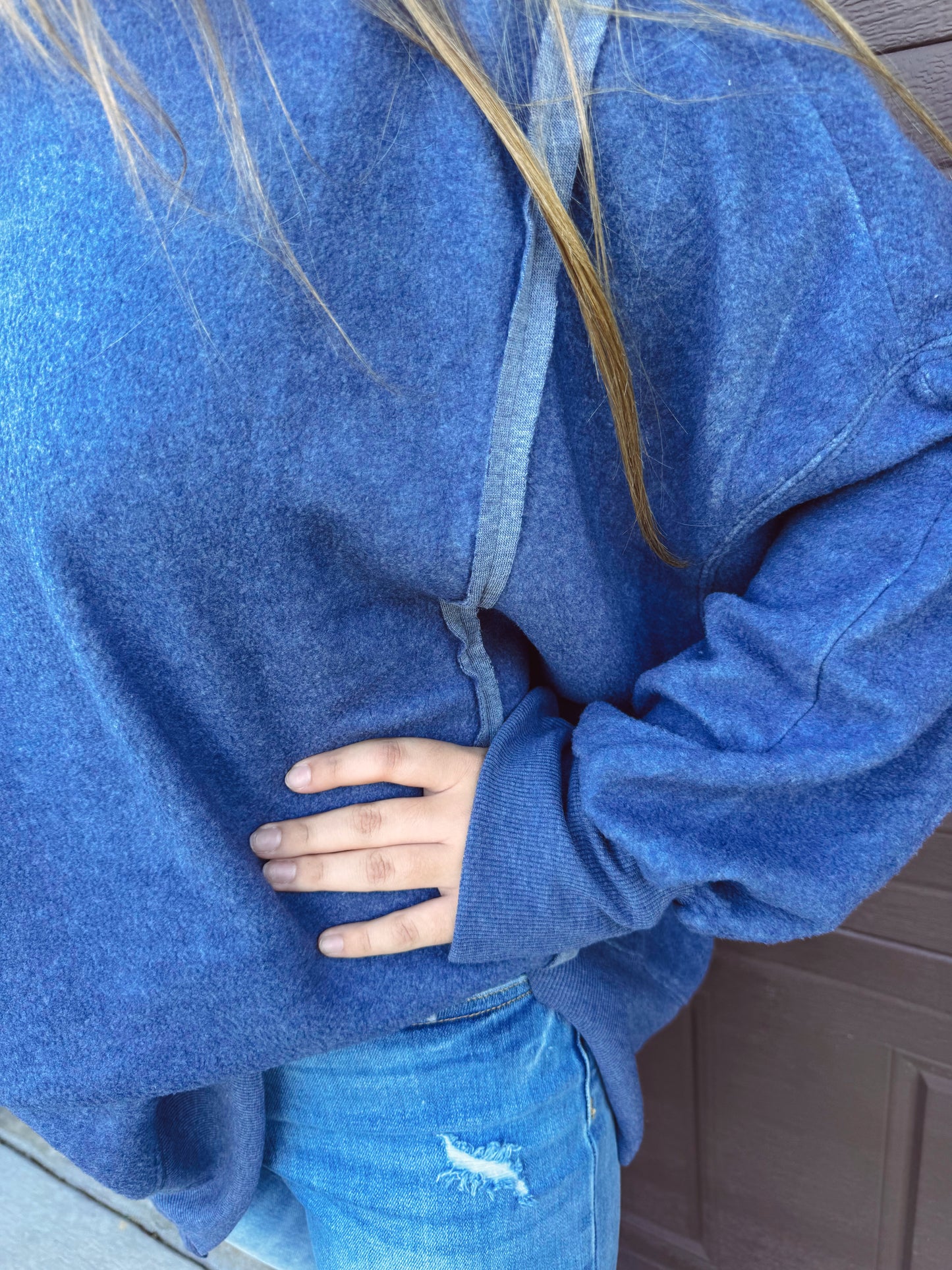 Front Porch Mornings Sweater - Navy