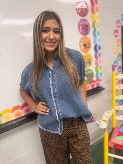 Go Your Own Way Denim Top