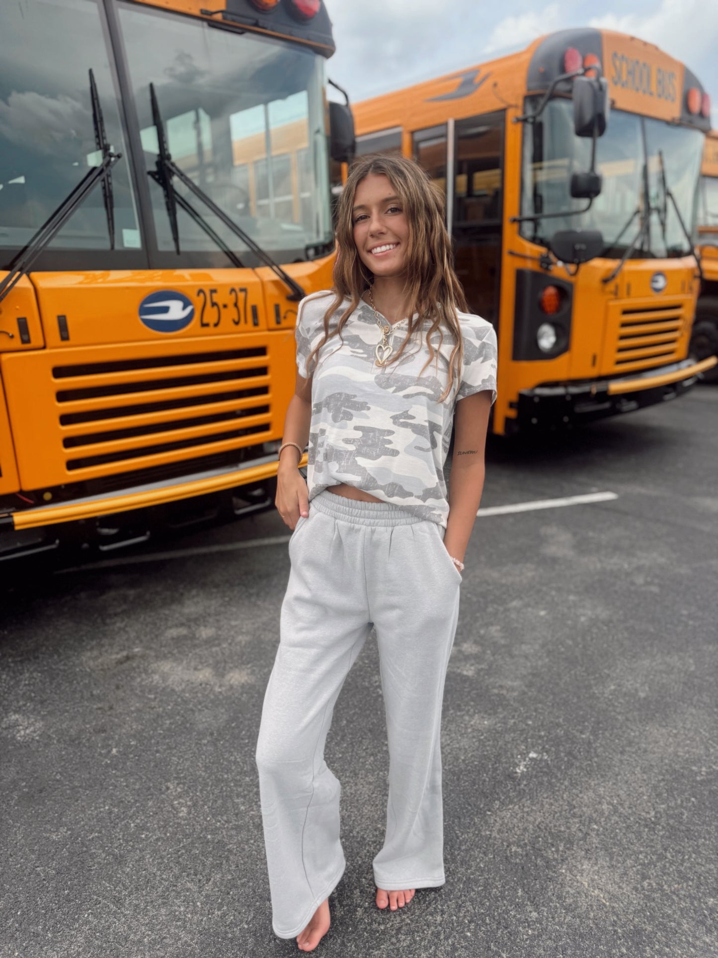 Love You Most Sweatpants - Grey