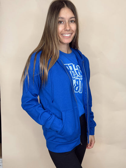 The Chosen Zip Up Hoodie - Royal Blue