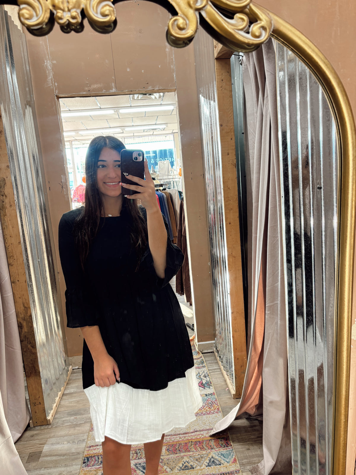 DB - Black Dress With Ruffle