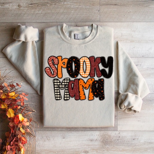 Spooky Mama Plaid Graphic Tee