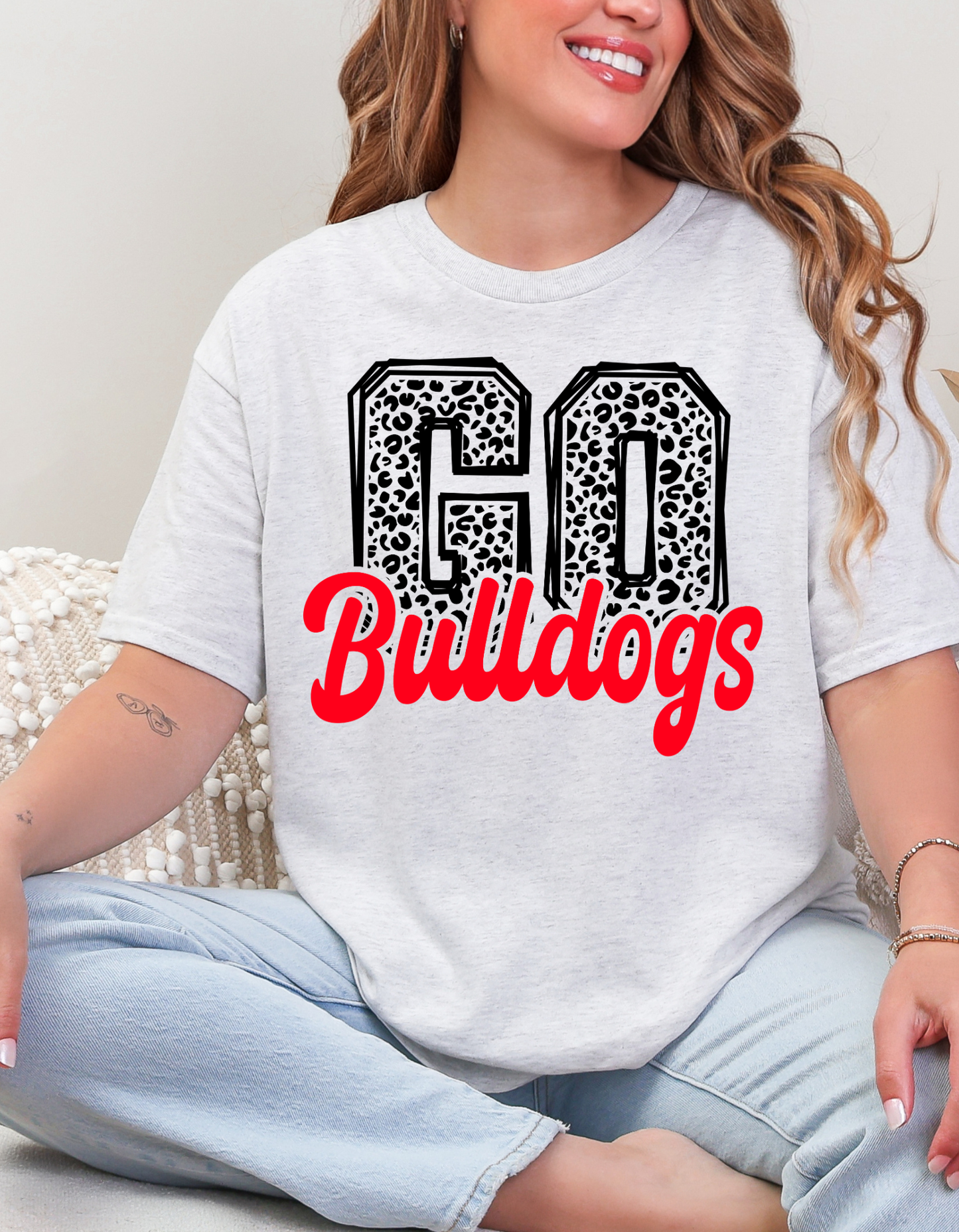 Go Bulldogs Cheetah Graphic Tee