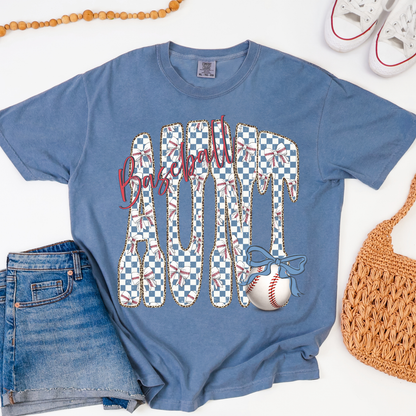 Baseball Aunt Graphic Tee
