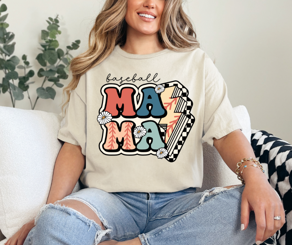 Baseball Mama Graphic Tee - Adult