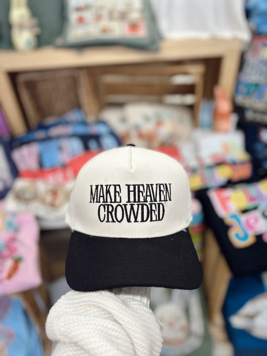 Make Heaven Crowded Ball Cap - Black